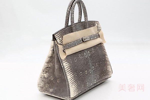 爱马仕birkin25 原色蜥蜴皮手提包展示图