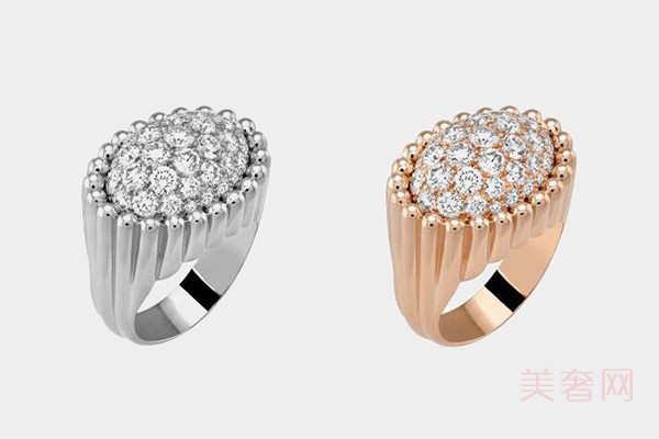 梵克雅宝Perlée diamonds pavé钻石戒指展示图